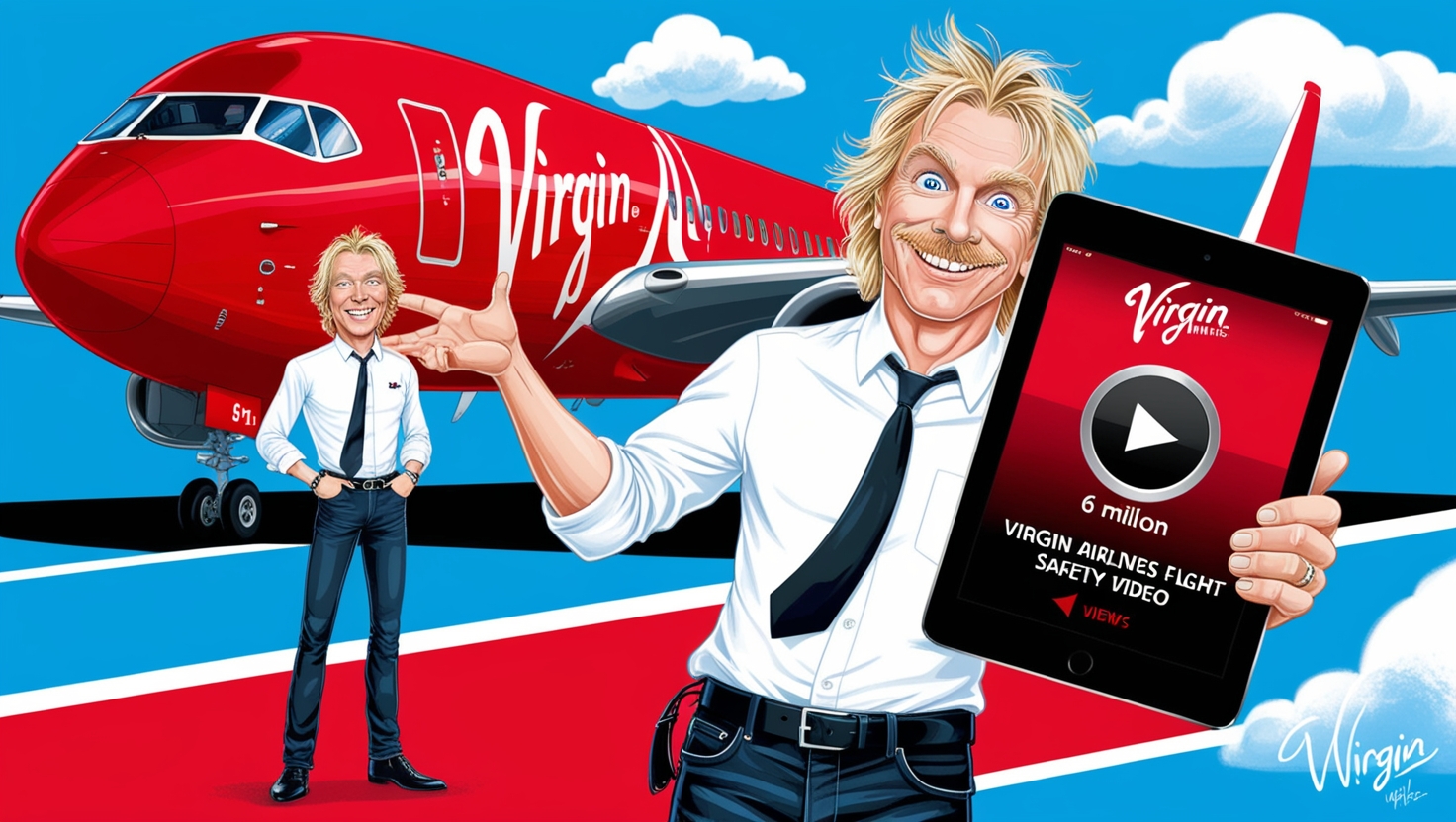 Virgin Airlines Get 6 million to watch Flight safety video want to know how??