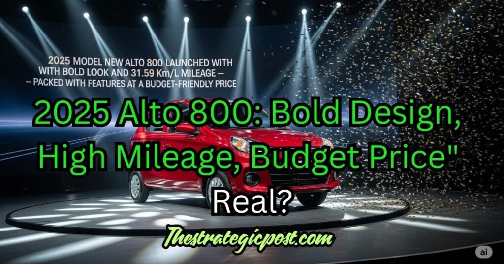 Is the "2025 Alto 800: Bold Design, High Mileage, Budget Price" Real? Let's Fact-Check!