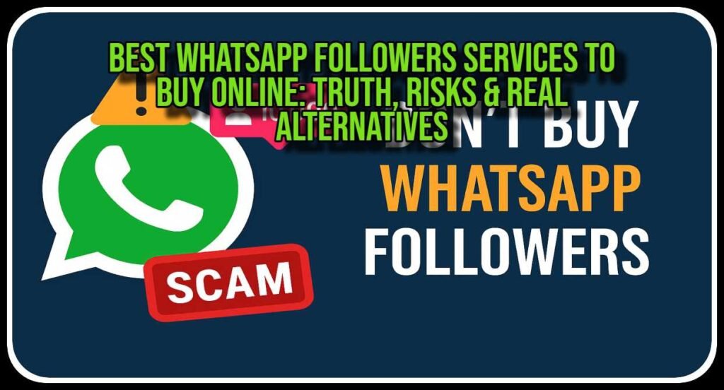 Best WhatsApp Followers Services to Buy Online: Truth, Risks & Real Alternatives