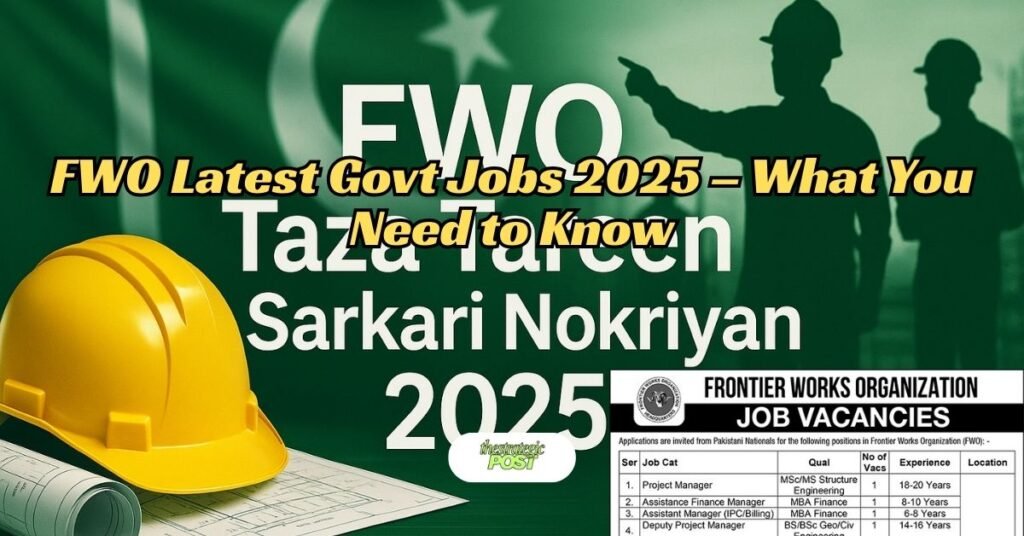 FWO Latest Govt Jobs 2025 – What You Need to Know