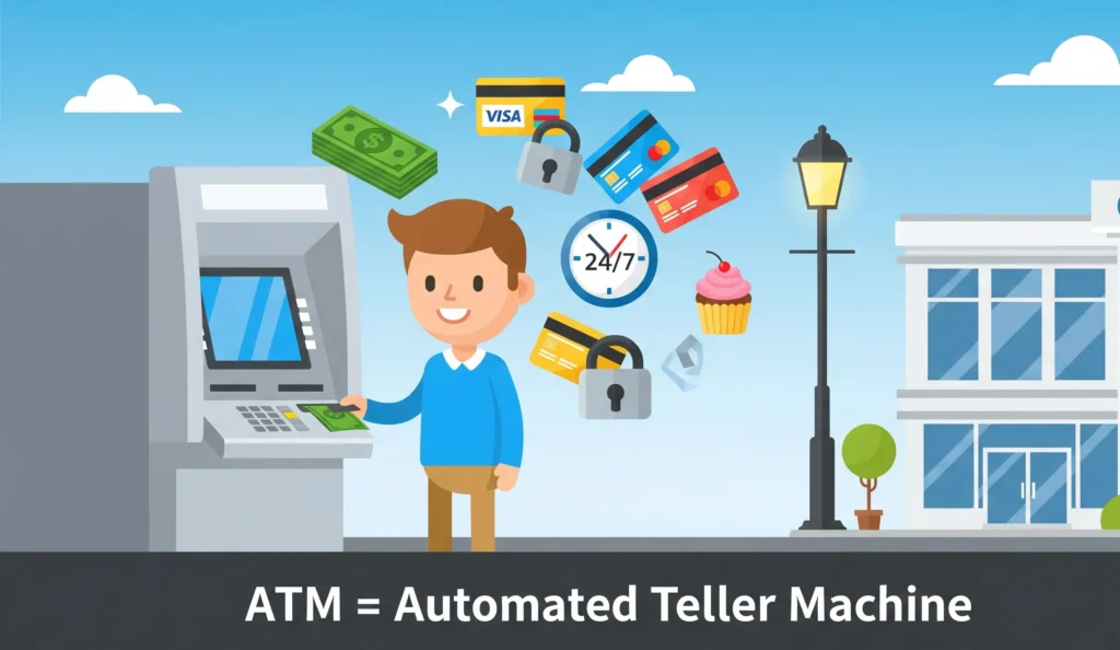 ATM = Automated Teller Machine