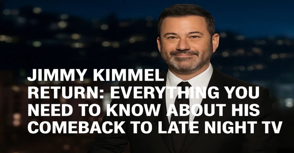 Jimmy Kimmel Return