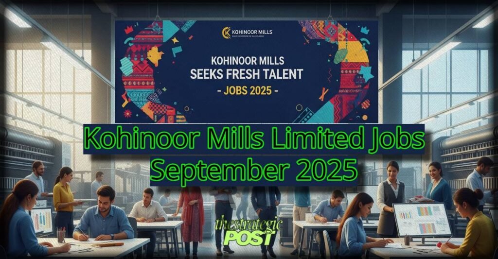 Kohinoor Mills Limited Jobs September 2025