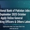 National Bank of Pakistan Jobs September 2025