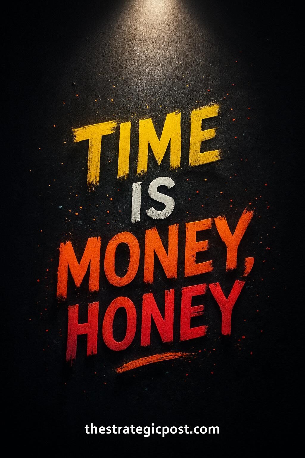 Time is money, Honey.