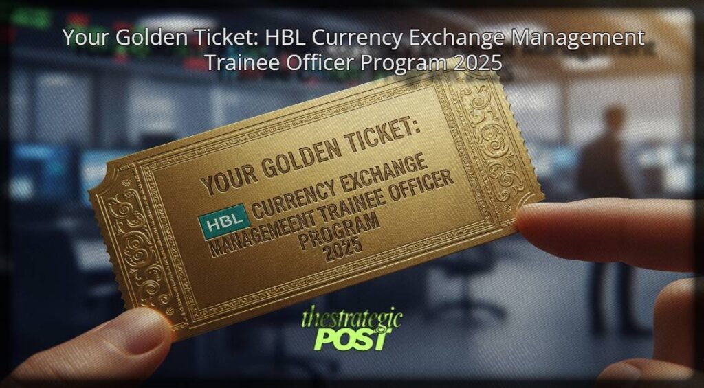 Your Golden Ticket: HBL Currency Exchange Management Trainee Officer Program 2025