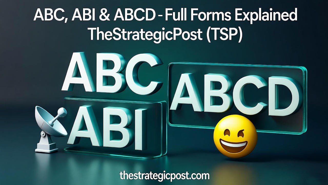 ABBR, ABC, ABCD & ABI Full Forms and Meanings