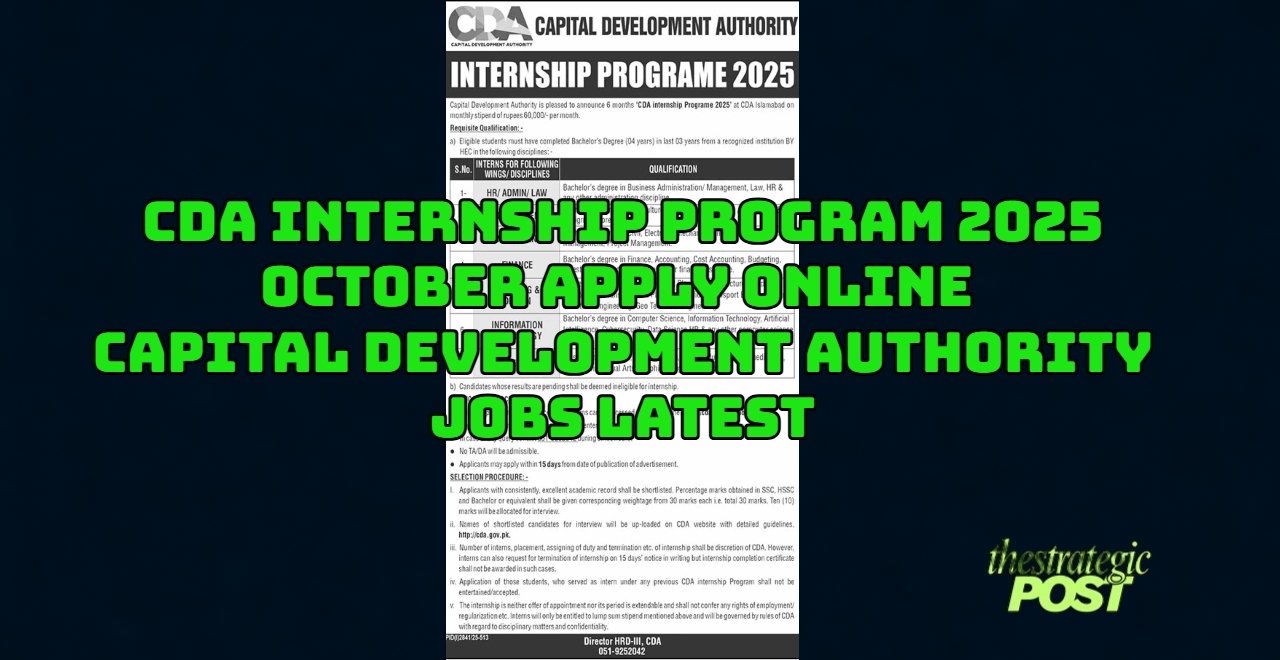 CDA Internship Program 2025