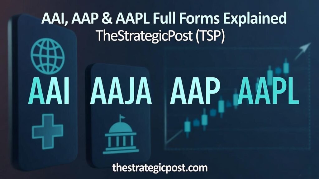 🧾 AAI, AAJA, AAP & AAPL Full Forms and Meanings — TheStrategicPost (TSP)