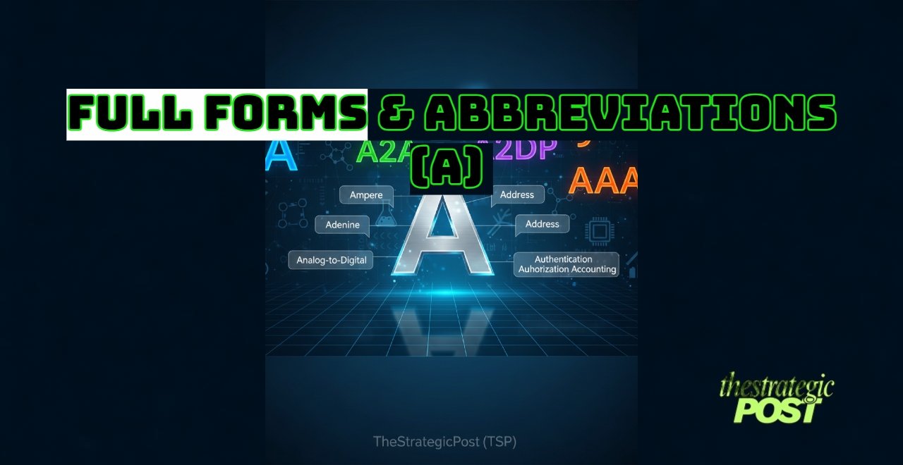 Full Forms & Abbreviations