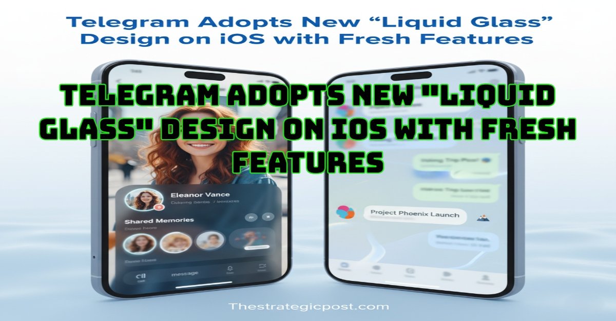 Telegram Adopts New “Liquid Glass” Design on iOS with Fresh Features