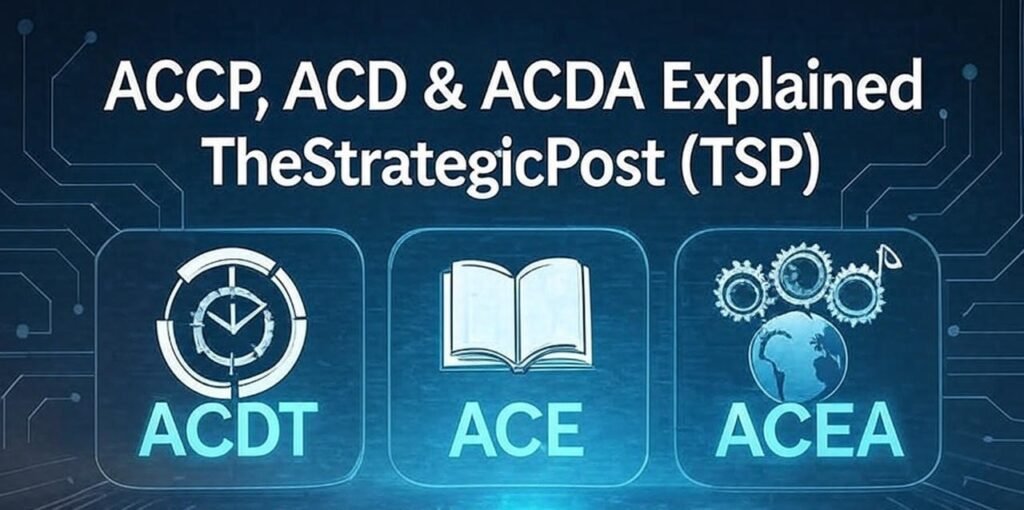 ACDT, ACE & ACER Explained — TheStrategicPost (TSP)