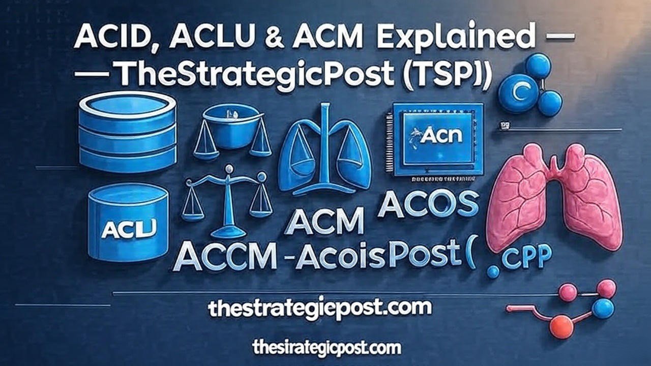 ACH, ACID, ACLU, ACM, ACOS & ACP Full Forms