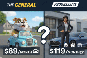 Is The General cheaper than Progressive?