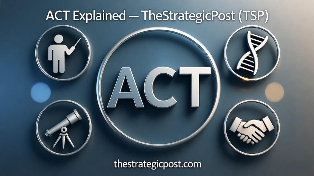 ACT Explained — TheStrategicPost (TSP)