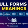 ADI, ADIB, Adidas, ADIN, ADJ, ADL & ADM Full Forms and Meanings