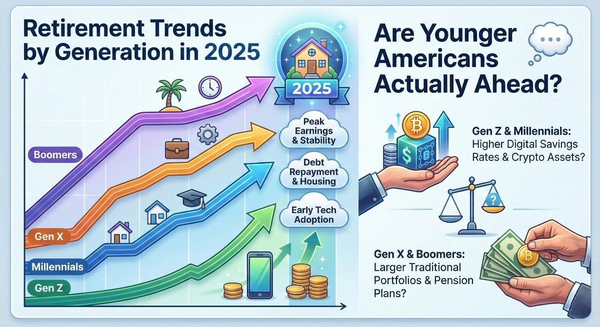 Retirement Trends by Generation in 2025: Are Younger Americans Actually Ahead?