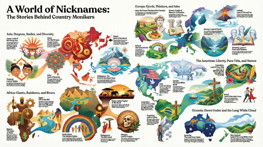 Nicknames of Countries Around the World