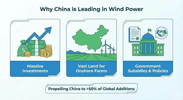 Chinas leadership in wind power is driven by a combination of massive investments vast land resour 1