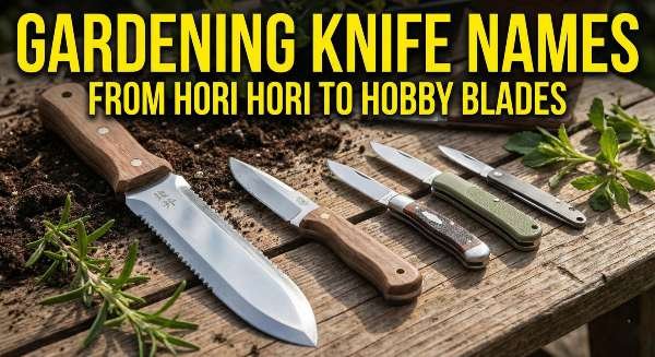 Gardening Knife Names From Hori Hori to Hobby Blades