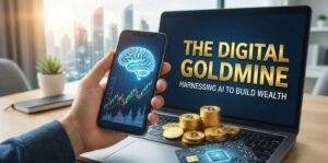 Phone displaying brain and graphs