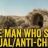 Desert landscape with ancient ruins.The Man who Saw Dajjal/Anti-christ