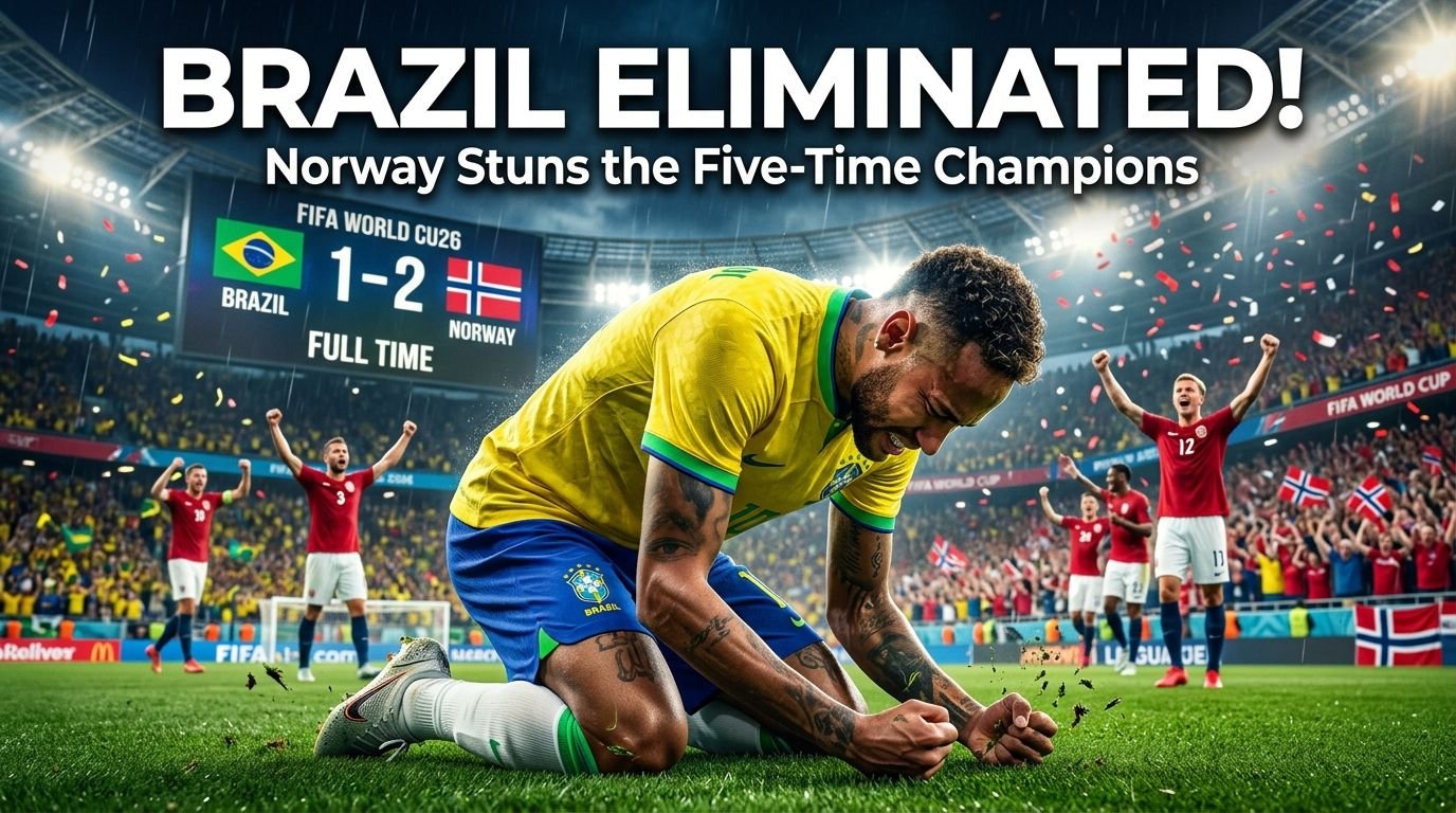 Brazil Knocked Out of FIFA World Cup 2026: Norway Stuns the Five-Time Champions in Historic Round of 16 Upset