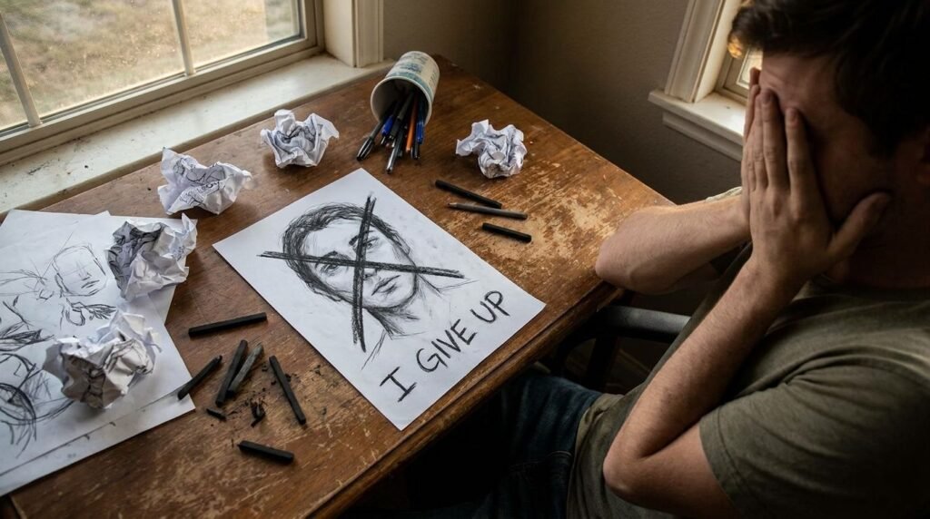 The day I gave up on drawing