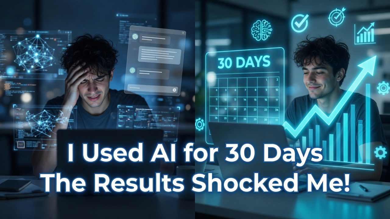 I Tried Using AI for 30 Days — The Results Shocked Me (Here’s What Actually Happened)