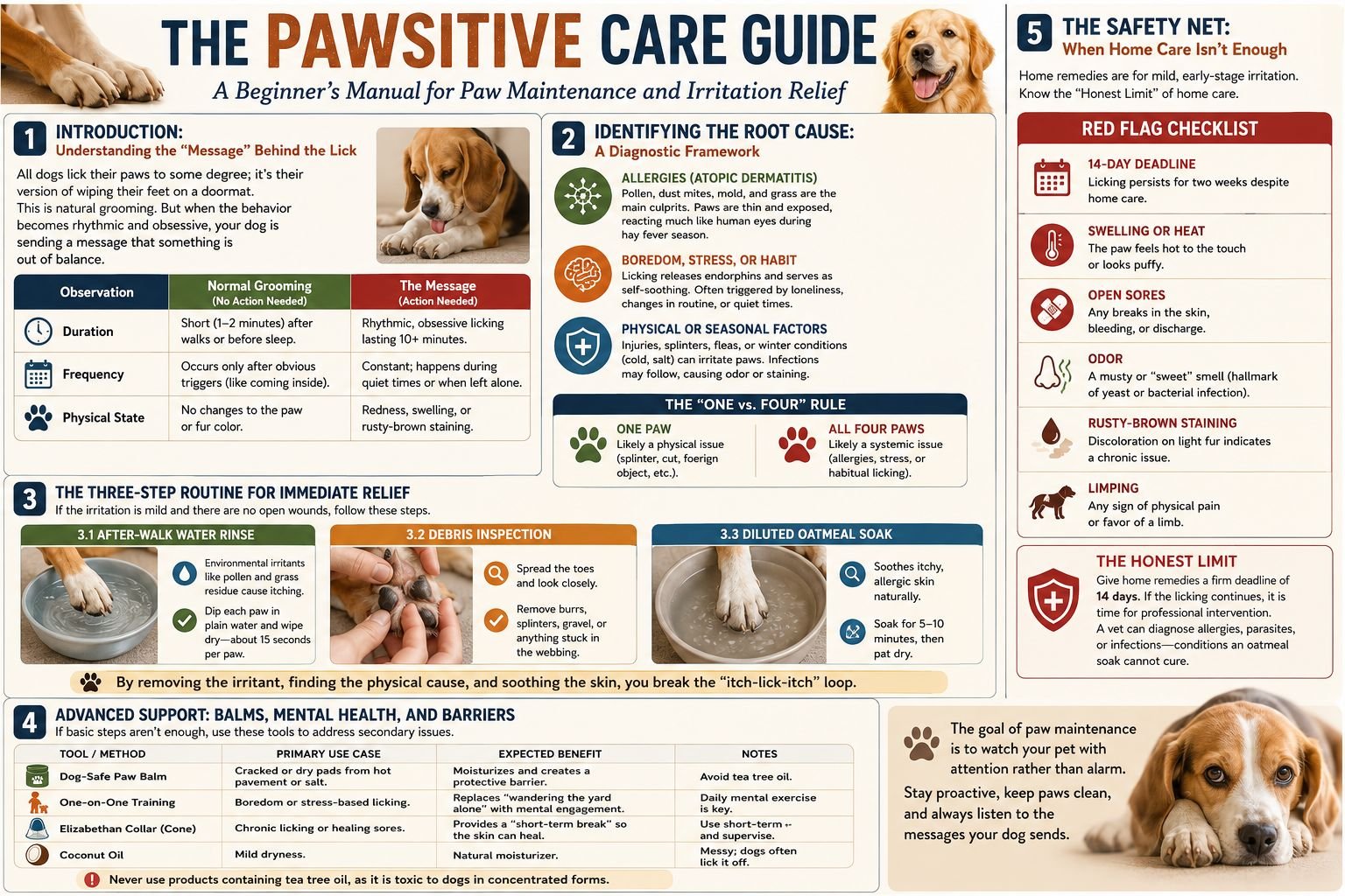 The Pawsitive Care Guide: A Beginner’s Manual for Paw Maintenance and Irritation Relief
