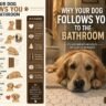 Why Your Dog Follows You to the Bathroom