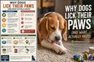 why do dogs licks their feets