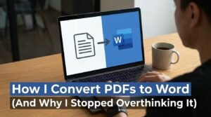 How I Convert PDFs to Word
