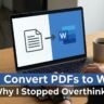 How I Convert PDFs to Word